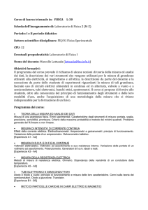 laboratorio di fisica ii - Dipartimento di Fisica e Astronomia and