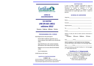 La norma UNI EN ISO 19011 edizione 2012