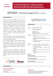 Programma evento