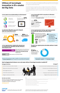 Utilizzo di tecnologie innovative in BI e analisi dei Big Data
