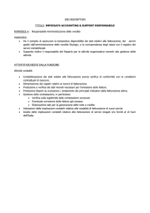 JOB DESCRIPTION TITOLO: IMPIEGATO ACCOUNTING