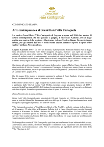 Arte contemporanea al Grand Hotel Villa Castagnola