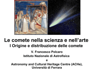 Le comete nella scienza e nell`arte