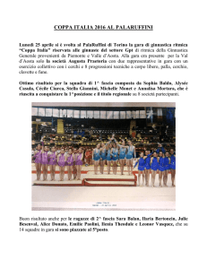 COPPA ITALIA 2016 AL PALARUFFINI
