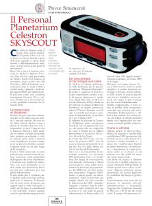 Il Personal Planetarium Celestron SKYSCOUT