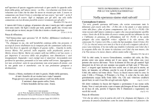 E` possibile scaricare il testo per la preghiera preparato dal