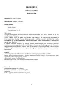 PROGETTO Planetariamente (astronomia)
