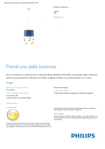 Product Leaflet: Lampada a sospensione Maripo blu