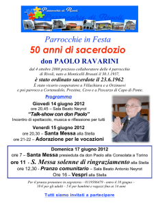 50 anni di sacerdozio - Parrocchie di Rivoli