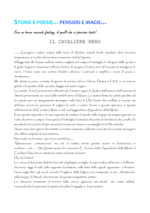 La carica di duecento destrieri lanciati al galoppo somiglia al cupo