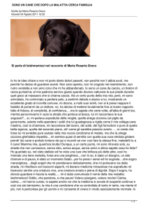 sono un cane che dopo la malattia cerca famiglia