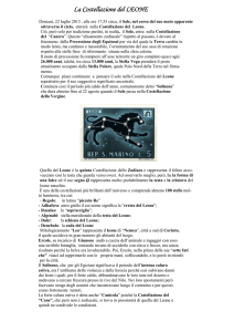 La Costellazione de ostellazione de ostellazione del LEONE