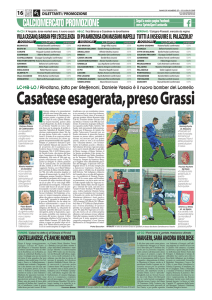 Lun 13 Luglio, 2015 - USD Castellanzese Calcio