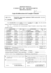 COMUNEDILEONFORTE Copia di deliberazione del Consiglio