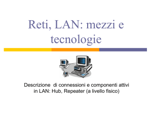 Le Reti LAN: componenti attivi