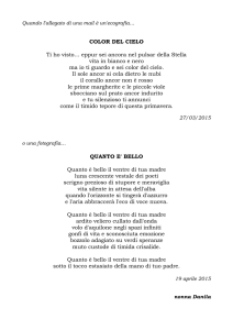 COLOR DEL CIELO Ti ho visto… eppur sei