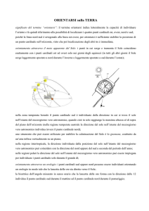 ORIENTARSI sulla TERRA