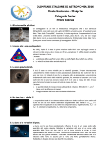 Junior - Olimpiadi Italiane di Astronomia