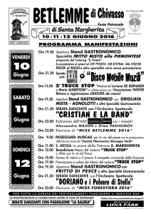 Betlemme - Comune di Chivasso