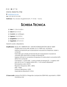 SCHEDA TECNICA