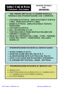 Scheda Tecnica - Sotto i cieli di Rino