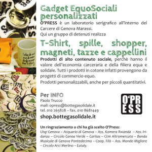 Scarica il volantino - Lo Shop della Bottega Solidale
