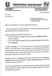 Circolare n.428 del 09.05.2016 - Prove INVALSI