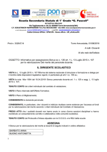 Bonus - Scuola Secondaria di primo grado Torre Annunziata