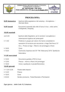 Programma Motocamp Marocco - Federazione Motociclistica Italiana