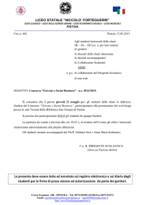 Circ. 442 - Premiazione Concorso Giovani e Social Business