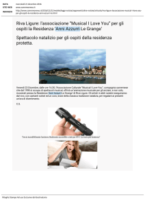 Riva Ligure: l`associazione “Musical I Love You”