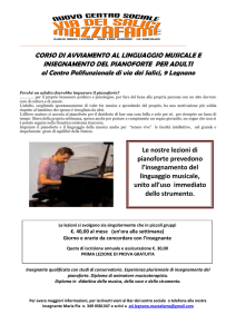 Volant. corso pianoforte adulti.