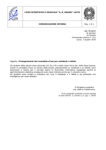 Comunicato interno n 211 Proseguimento del comodato d`uso per