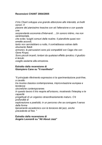 Recensioni CHANT 2004-2005