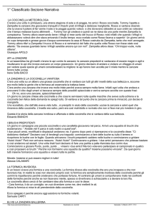1° Classificato Sezione Narrativa