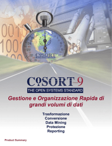 Gestione e Organizzazione Rapida di grandi volumi di dati
