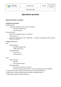 Specifiche tecniche
