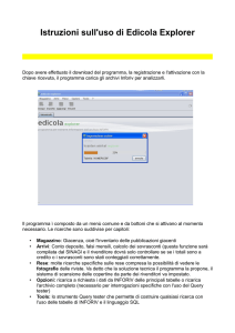 Istruzioni sull`uso di Edicola Explorer