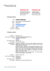 Alberto Bernardi Curriculum