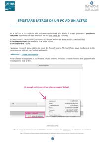 SPOSTARE IATROS DA UN PC AD UN ALTRO