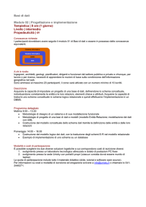 Modulo 02 | Progettazione e implementazione