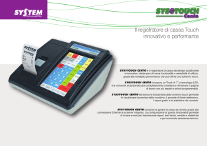 Il registratore di cassa Touch innovativo e performante
