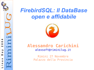 FirebirdSQL: Il DataBase open e affidabile