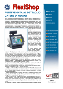 PUNTI VENDITA AL DETTAGLIO CATENE DI NEGOZI