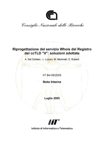 1. Il servizio Whois del Registro del ccTLD `it`