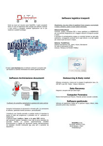 Software Archiviazione documenti Software logistica trasporti