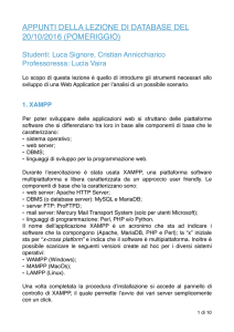 appunti della lezione di database del 20/10/2016 (pomeriggio)