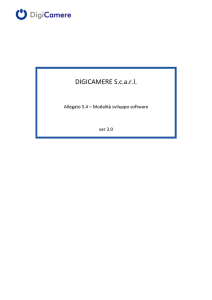 Allegato 5.4 Modalità sviluppo software