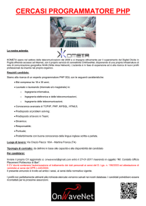 cercasi programmatore php