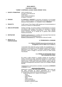 REGOLAMENTO CONCORSO A PREMI “CARNET 15 ESPRESSO